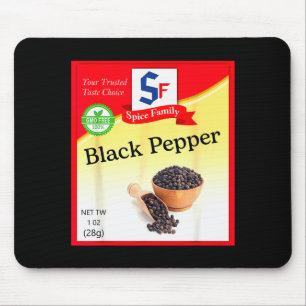 Black Pepper Condiment Costume Holiday Sce Group C Mouse Mat
