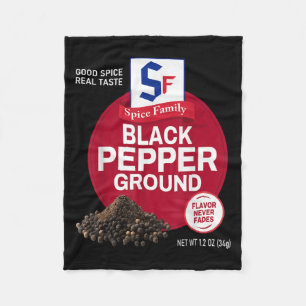 Black Pepper Ground Sce Group Family Matching Hall Fleece Blanket