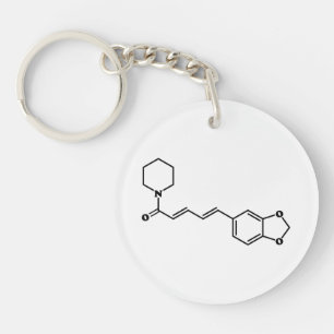 Black Pepper Piperine Molecular Chemical Formula Key Ring