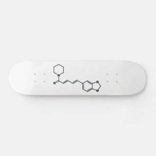 Black Pepper Piperine Molecular Chemical Formula Skateboard