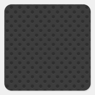Black Perforated Pinhole Fibre Square Sticker