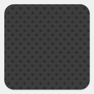Black Perforated Pinhole Fibre Square Sticker