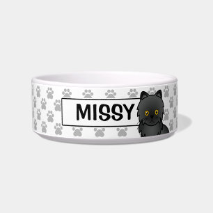 Black Persian Cat Bowl