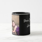 Black Personalise PHOTO TEMPLATE Gift Coffee