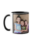 Black Personalise PHOTO TEMPLATE Gift Coffee