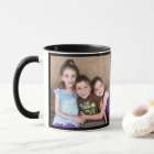 Black Personalise PHOTO TEMPLATE Gift Coffee