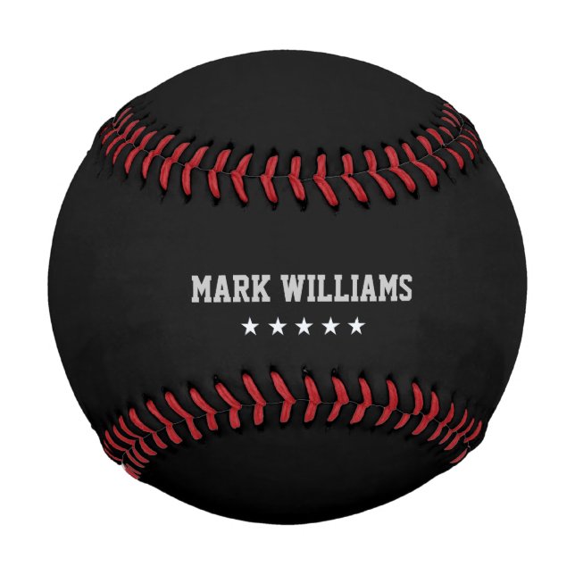 Black personalised baseball (Back)