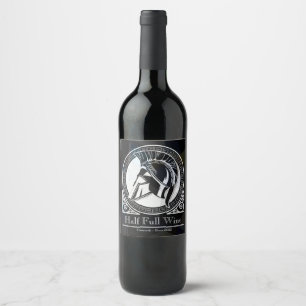 Black Personalised Family Wine Bottle Label