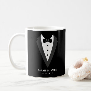 Black Personalised Groomsman Coffee Mug