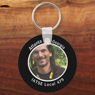 Black Personalised High School Class of 2023 Key Ring