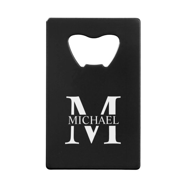 Black Personalised Monogram and Name (Front)