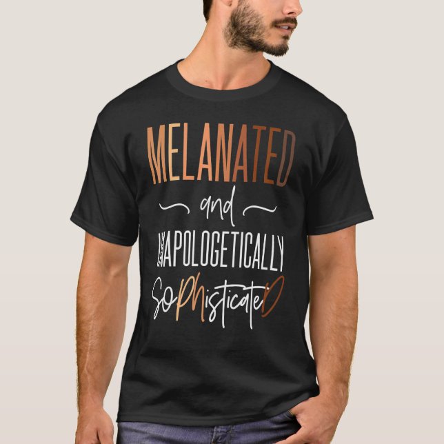 Black Phd Candidate Graduation Melanated Grad T-Shirt (Front)