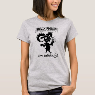 Black Phillip Butter goat tshirt