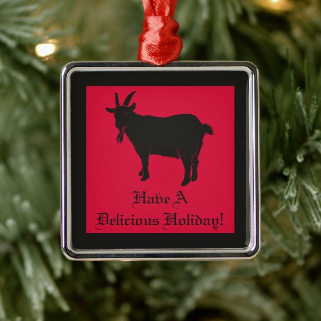 Black Phillip Folk Horror Metal Tree Decoration (Tree)