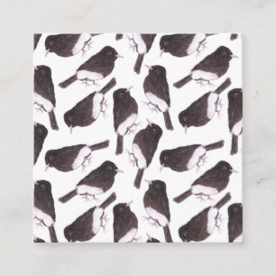 Black phoebe watercolor birds enclosure card