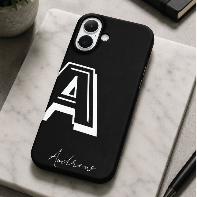 Black phone case - personalised nom (Creator Uploaded)
