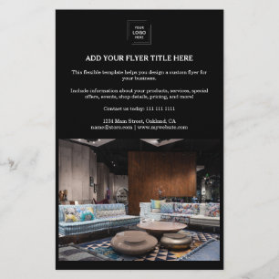 Black Photo Business Marketing Promotion Flyer