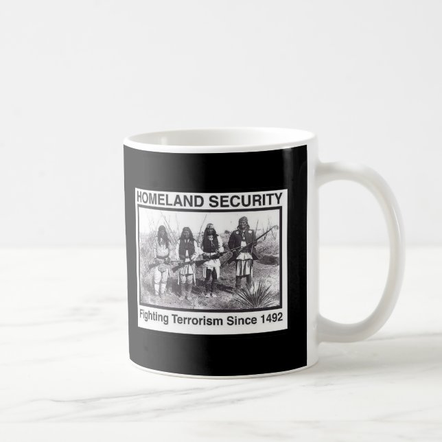 Black Photo Indian Homeland Security Coffee Mug (Right)