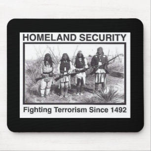 Black Photo Indian Homeland Security Mouse Mat