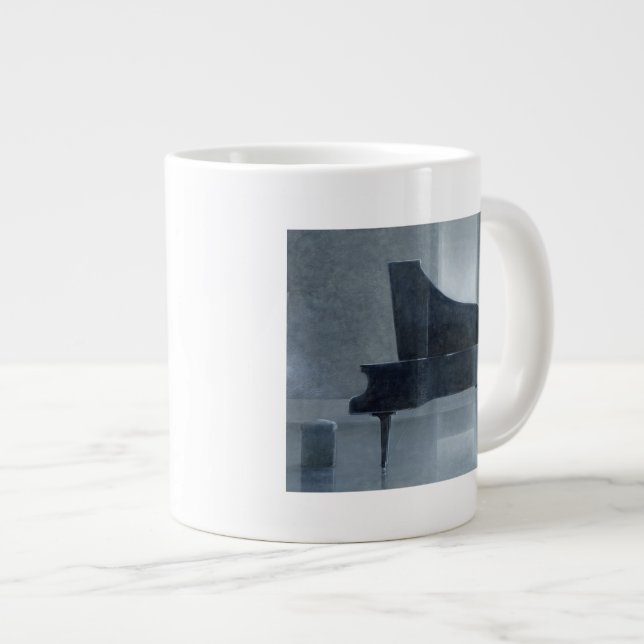 Black piano 2004 large coffee mug (Front Right)