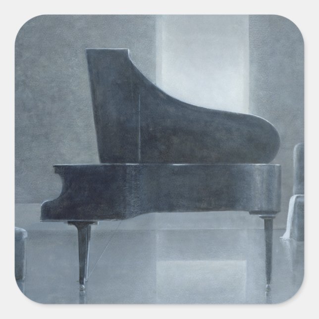 Black piano 2004 square sticker (Front)