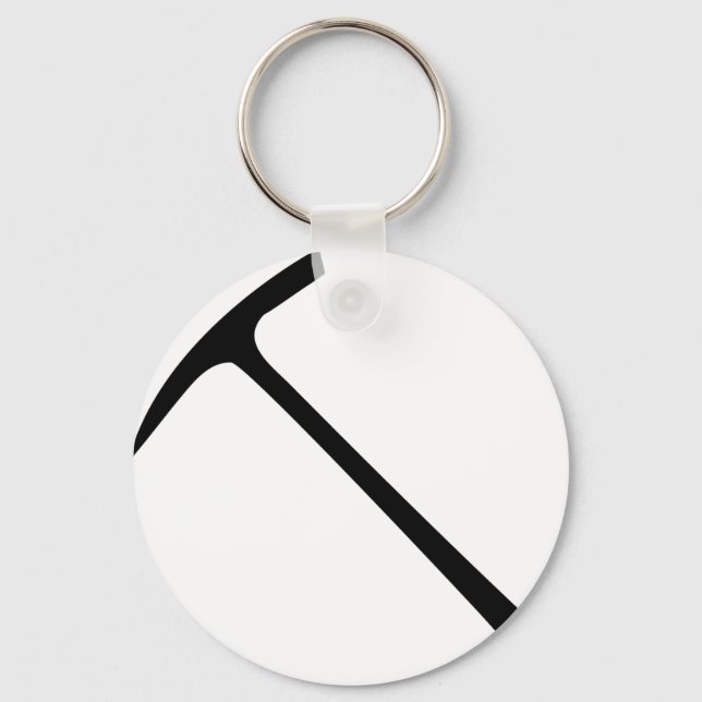 black pickax icon key ring (Front)