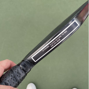 Black Pickleball Paddle Edge Tape Custom Name ICE