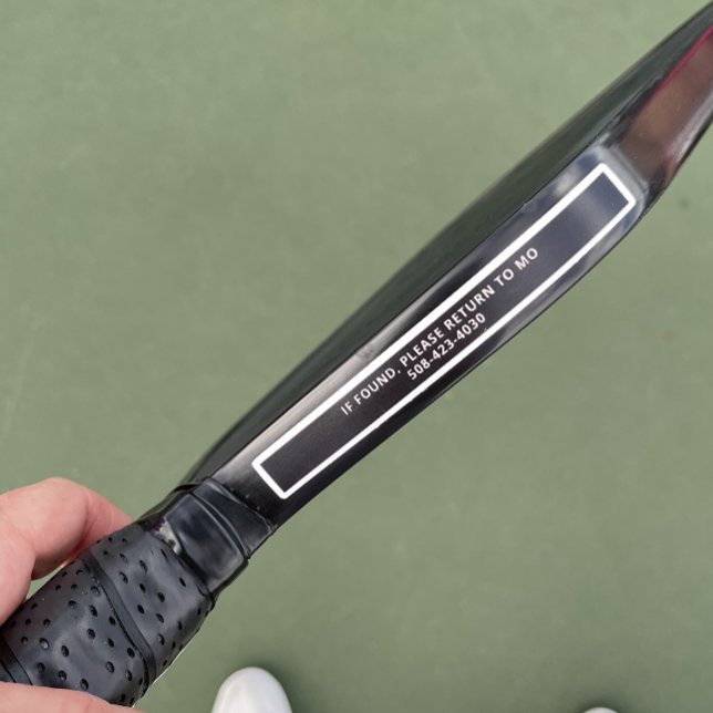 Black Pickleball Paddle Edge Tape Custom Name ICE (Creator Uploaded)