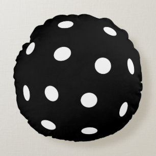Black Pickleball Round Cushion