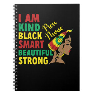 Black PICU Nurse African American Paediatrics ICU Notebook