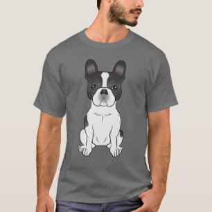 Black Piebald French Bulldog / Frenchie Cute Dog T-Shirt