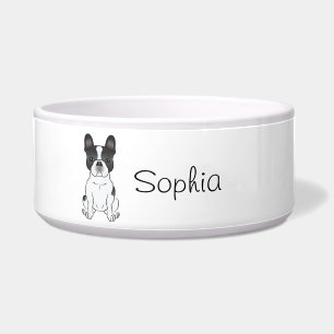 Black Piebald French Bulldog / Frenchie Dog & Name