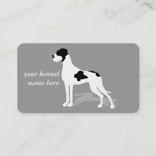 Black Piebald Great Danes Business Card