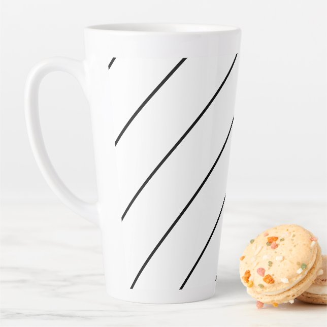 Black Pillars   Large Latte Mug (In Situ)