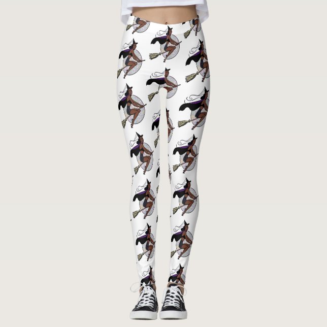 black pin up witch leggings (Front)