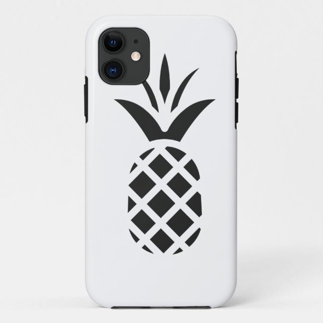Black Pine Apple Case-Mate iPhone Case (Back)