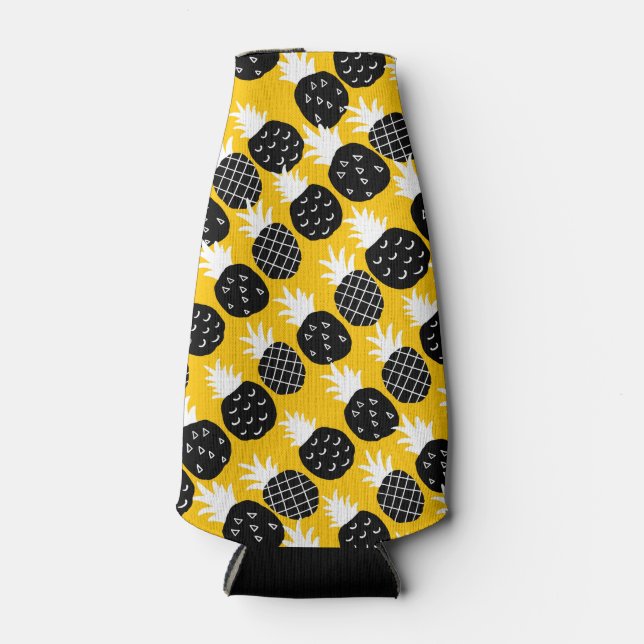 Black pineapples bottle cooler (Front)