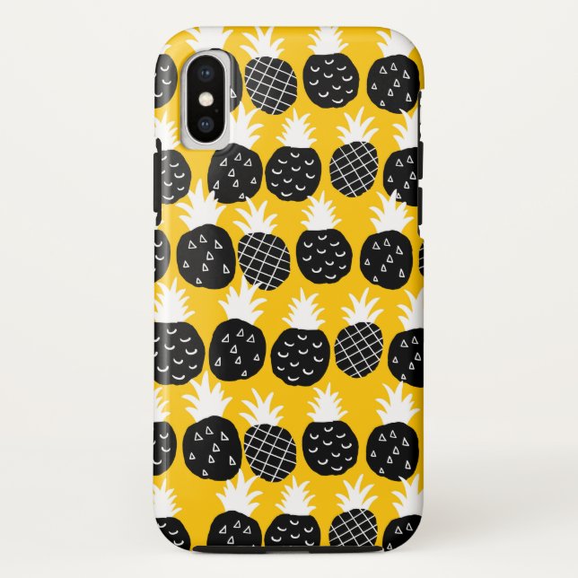 Black pineapples Case-Mate iPhone case (Back)