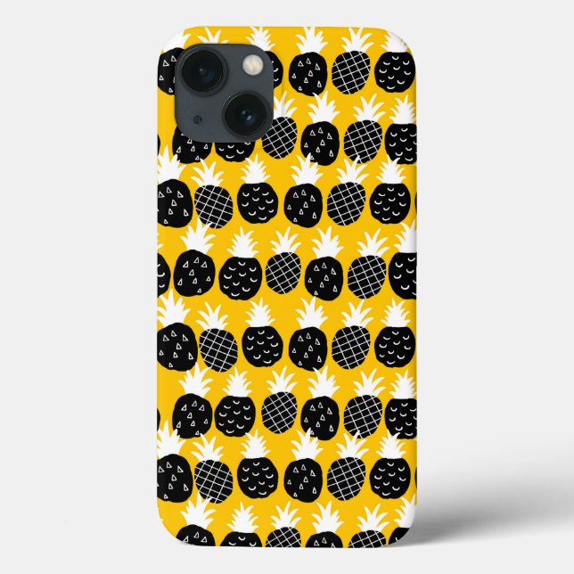Black pineapples Case-Mate iPhone case (Back)