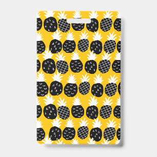 Black pineapples ID badge