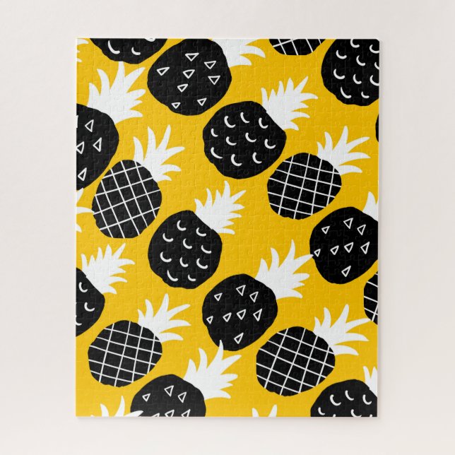Black pineapples jigsaw puzzle (Vertical)