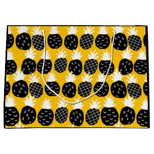 Black pineapples large gift bag
