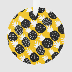 Black pineapples ornament