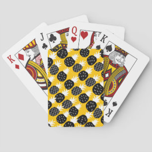 Black pineapples playing cards