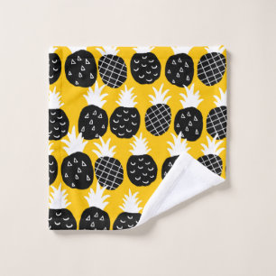 Black pineapples wash cloth