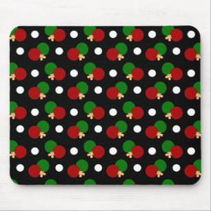 Black ping pong pattern mouse mat