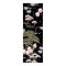 Black Pink Cherry Blossom Elegant Floral Pattern