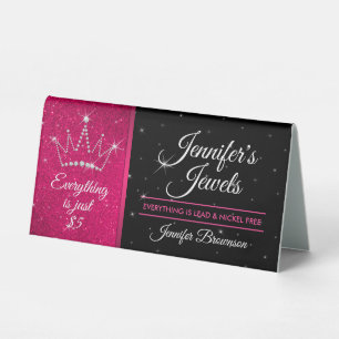 Black Pink Crown Jewelry Consultant business