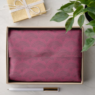 Black pink ethnic African traditional pattern Tissue Paper