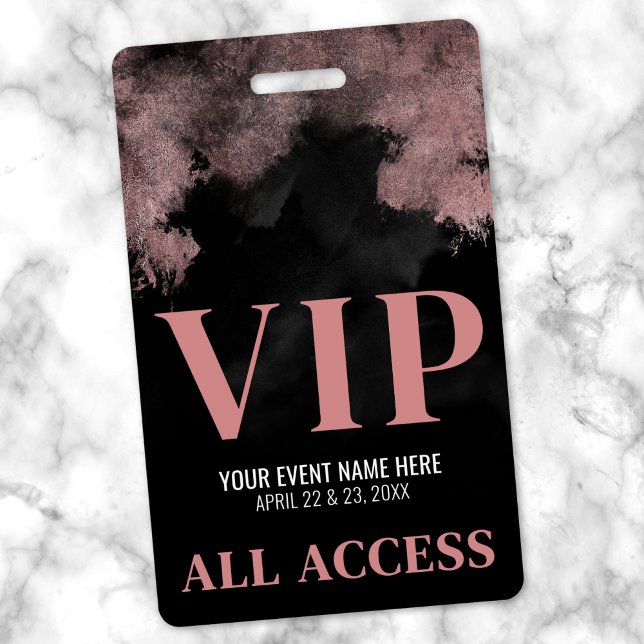 Black Pink Event VIP ID Badge (Black Pink Event VIP Badge)